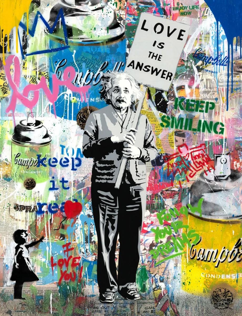 Mr. Brainwash Portrait Print - Einstein