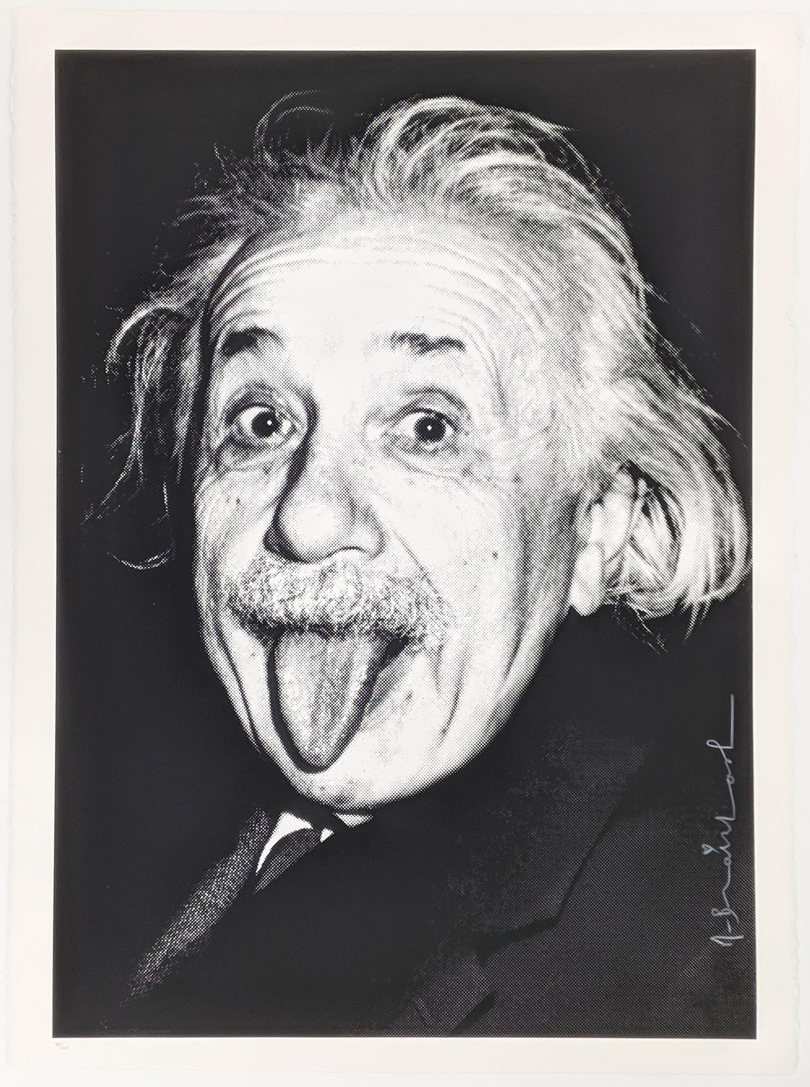 Mr. Brainwash Portrait Print - HAPPY BIRTHDAY EINSTEIN!