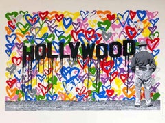 "Hollywood" Hollywood; 2016; Silkscreen and stencil on paper; 22 1/2 x 30 