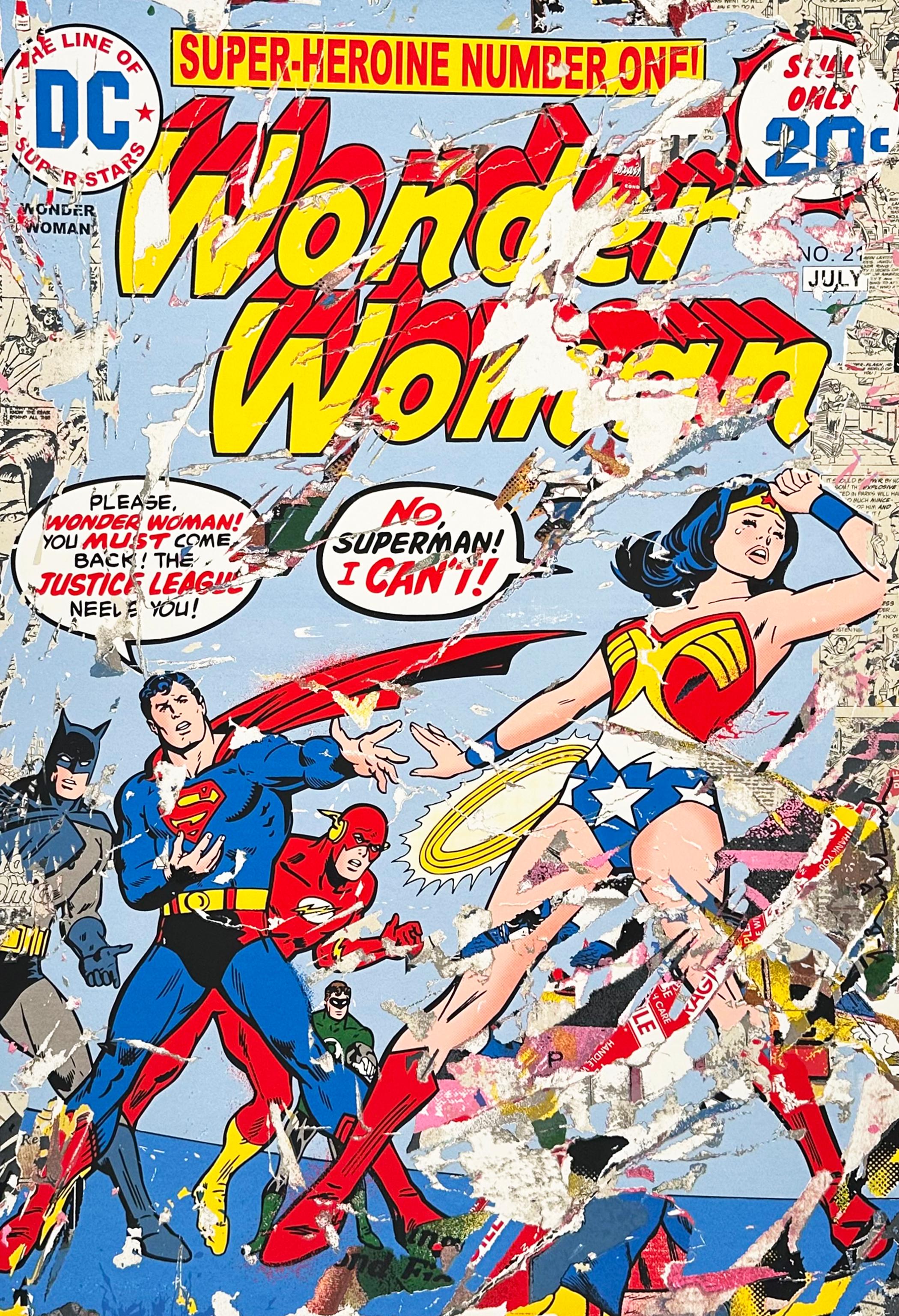 Mr. Brainwash Figurative Print - Justice League