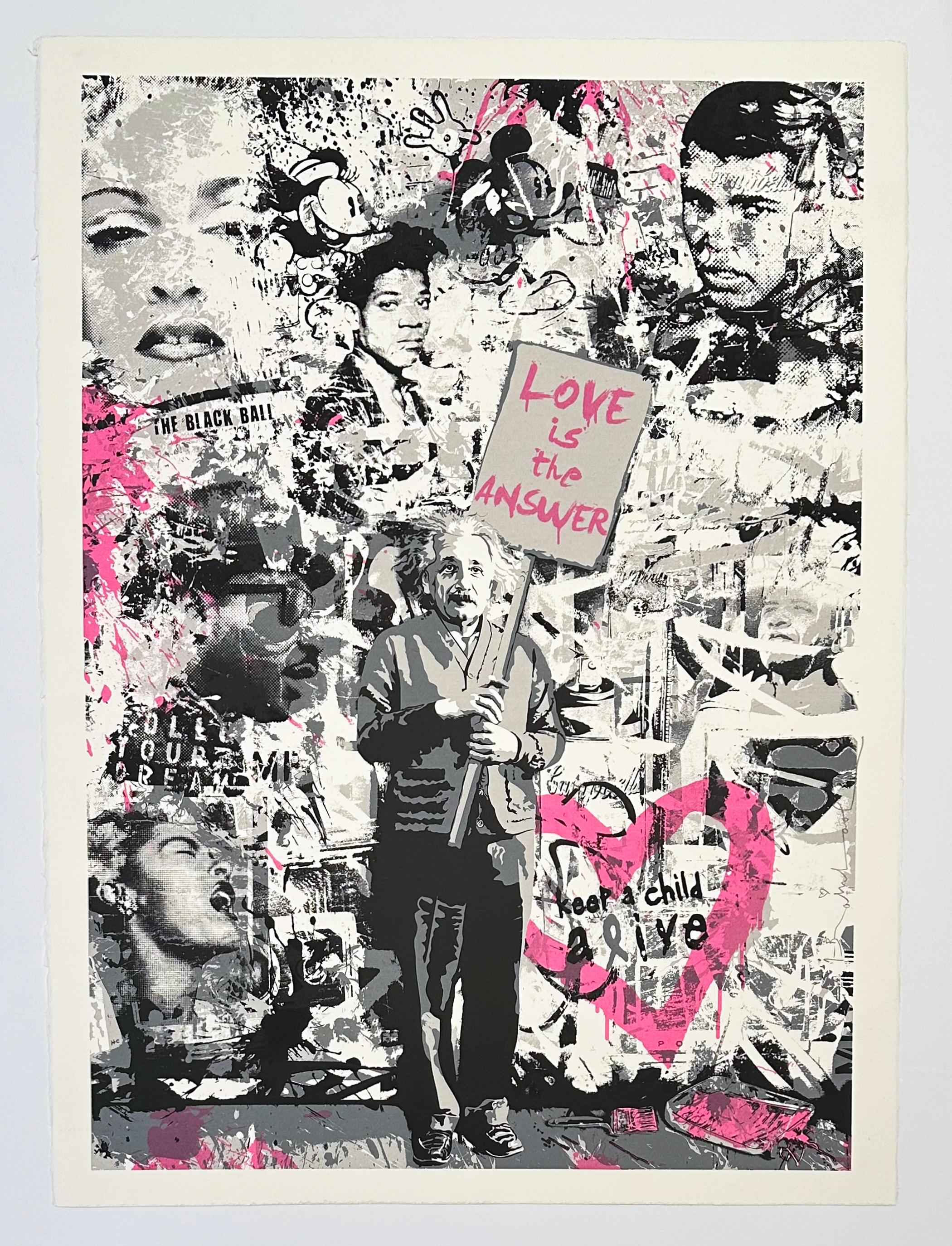 Keep a Child Alive (Pink) - Contemporary Print by Mr. Brainwash