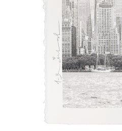 Lady Liberty (Pink), rare sérigraphie encadrée et signée à la main