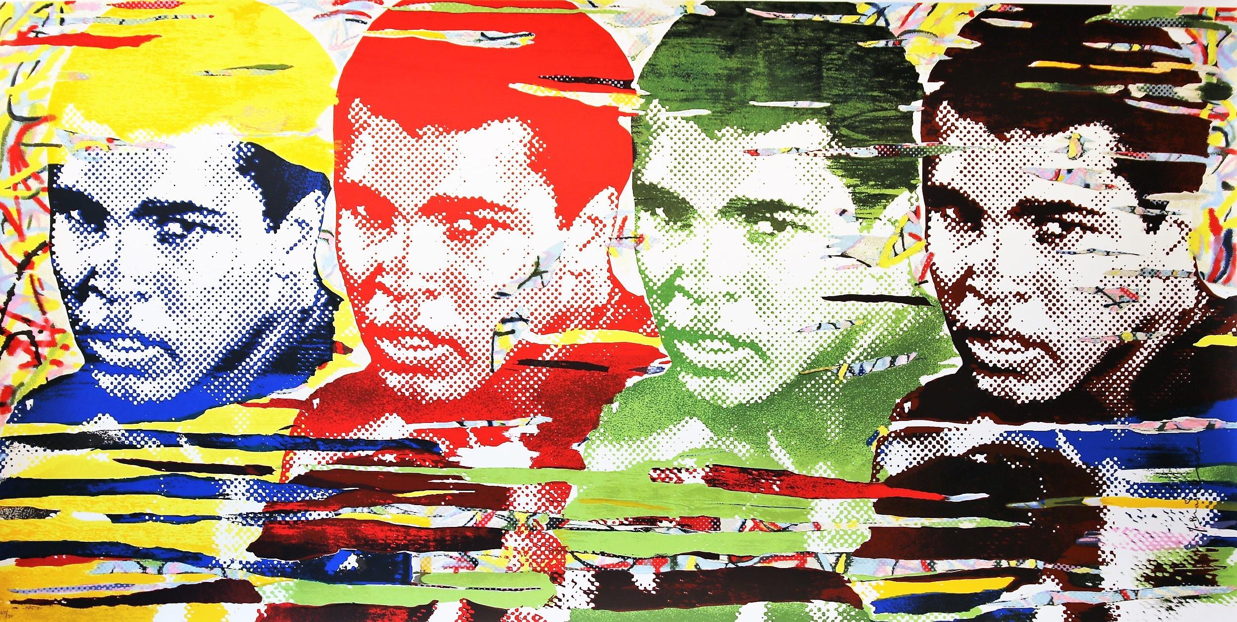 Mr. Brainwash Abstract Print - Legend Forever (Homage to Muhammad Ali)