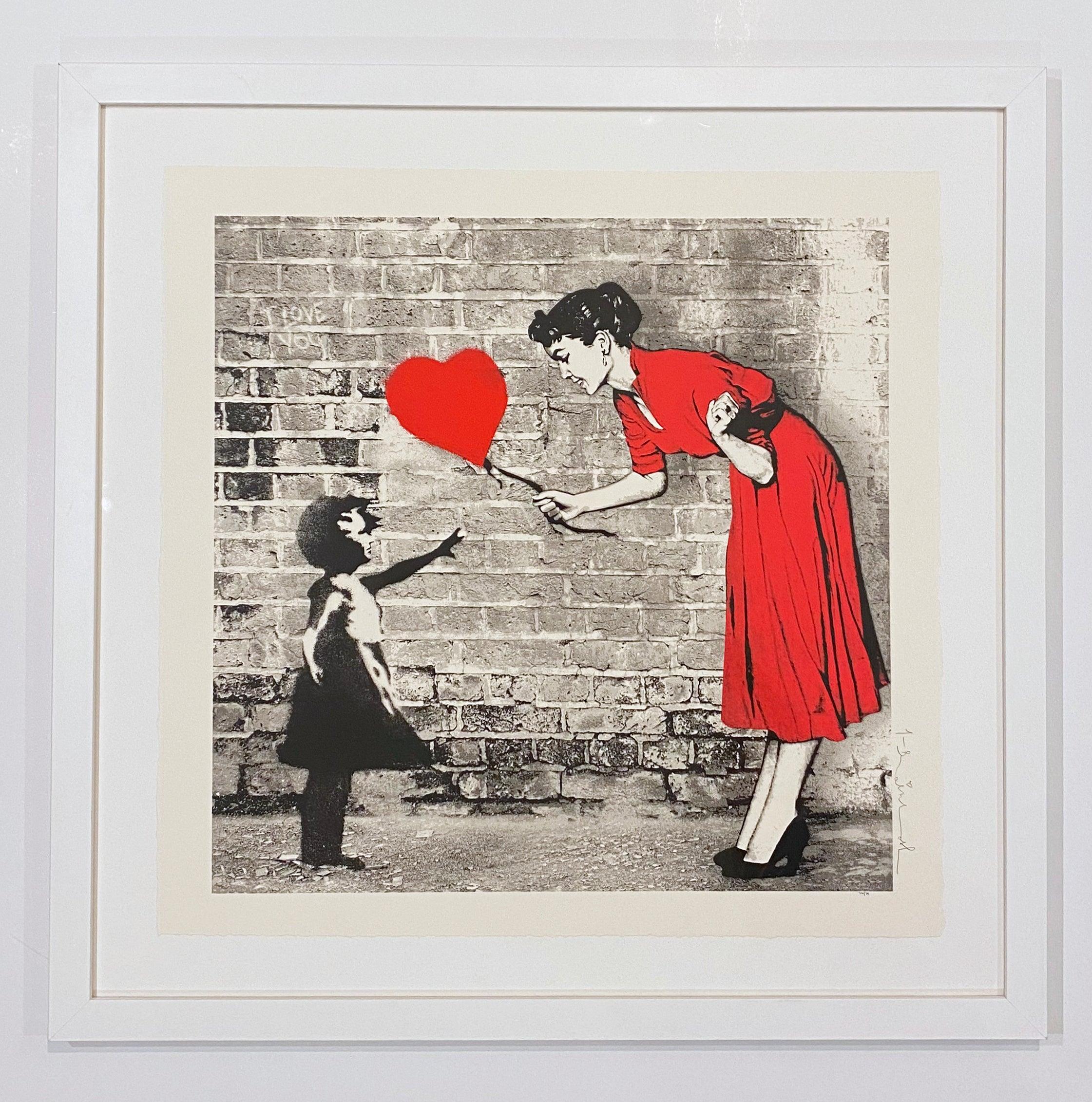 Love Catcher - Red - Print by Mr. Brainwash