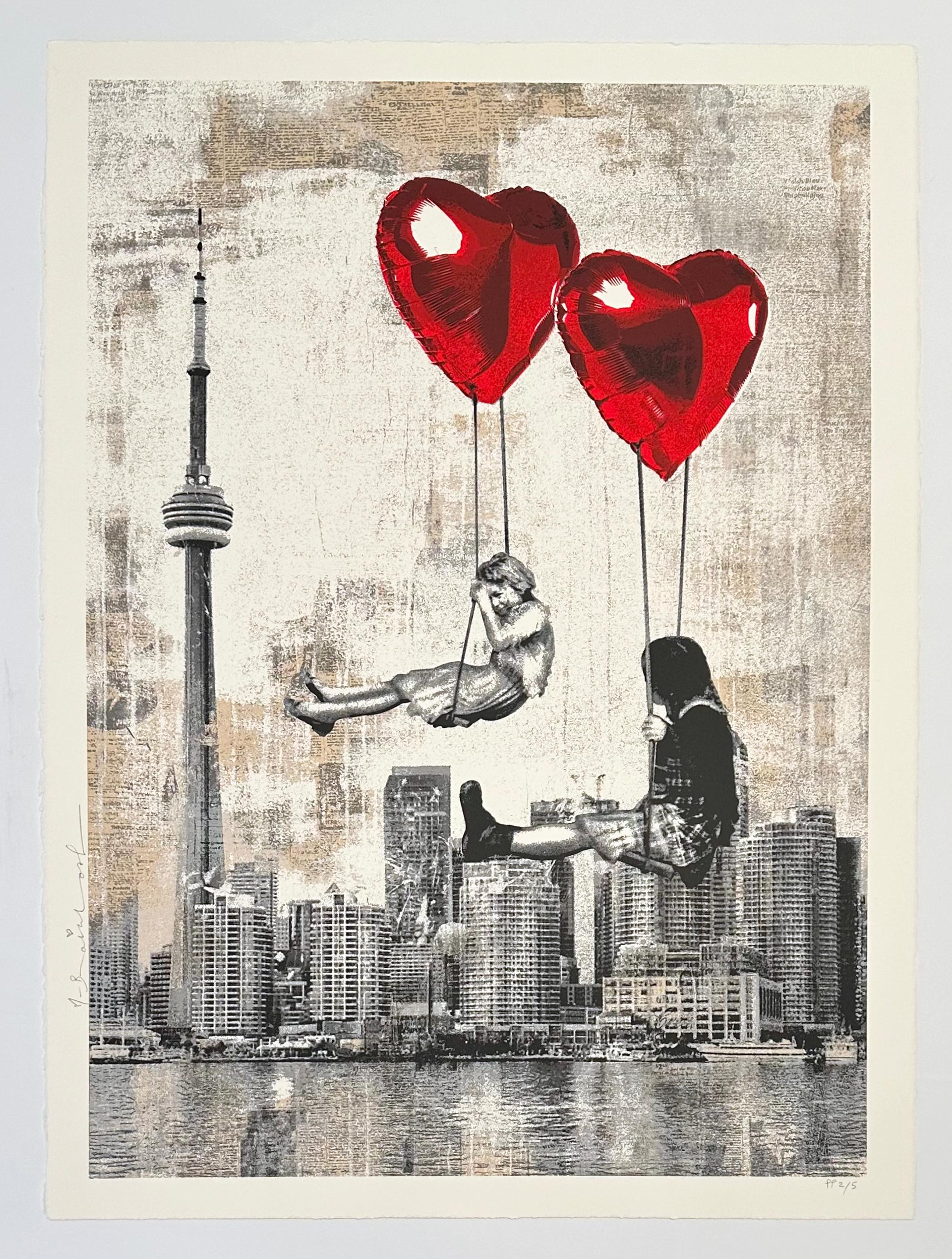L'amore è nell'aria (Toronto) - Print Contemporaneo di Mr. Brainwash