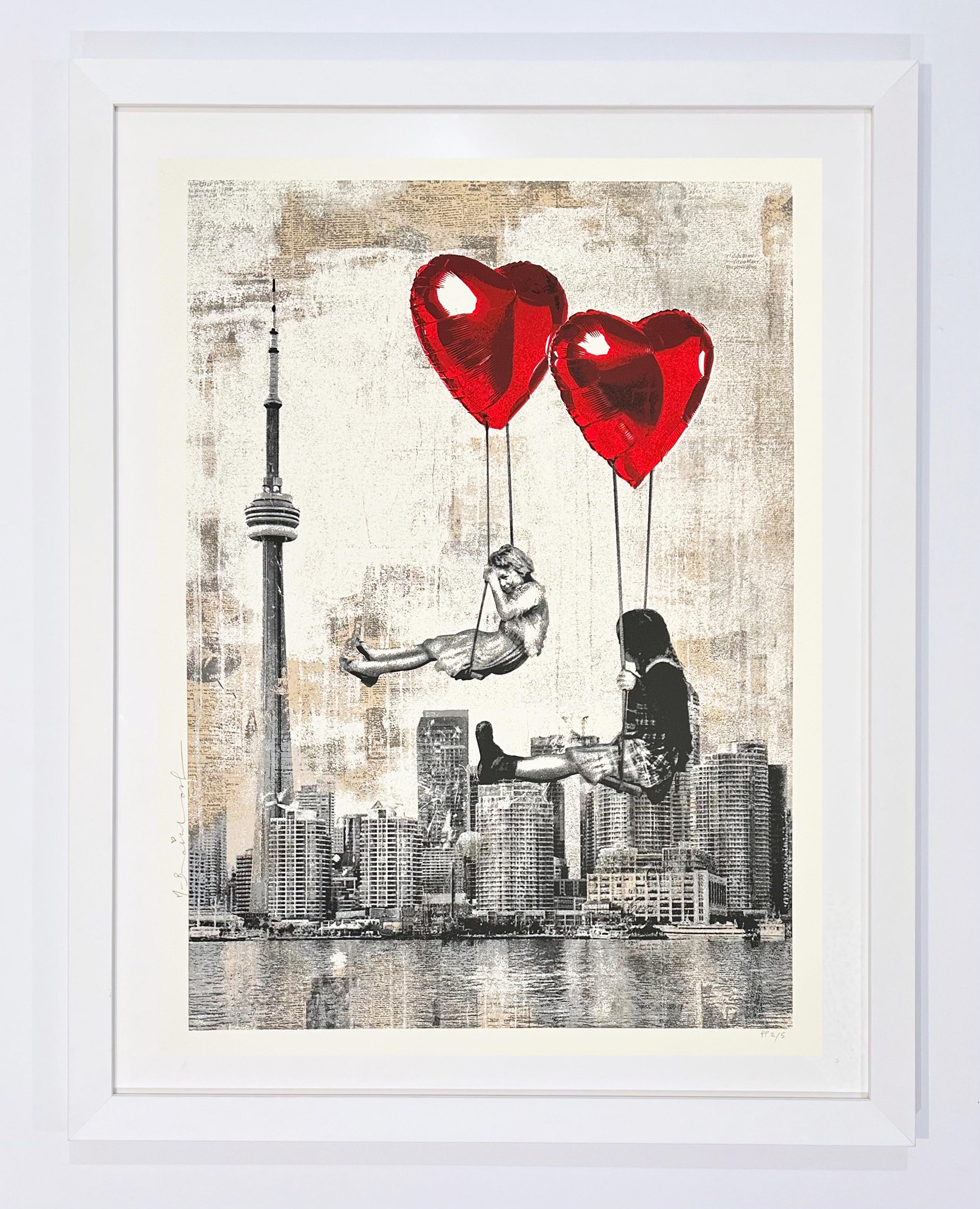 L'amore è nell'aria (Toronto) - Print di Mr. Brainwash