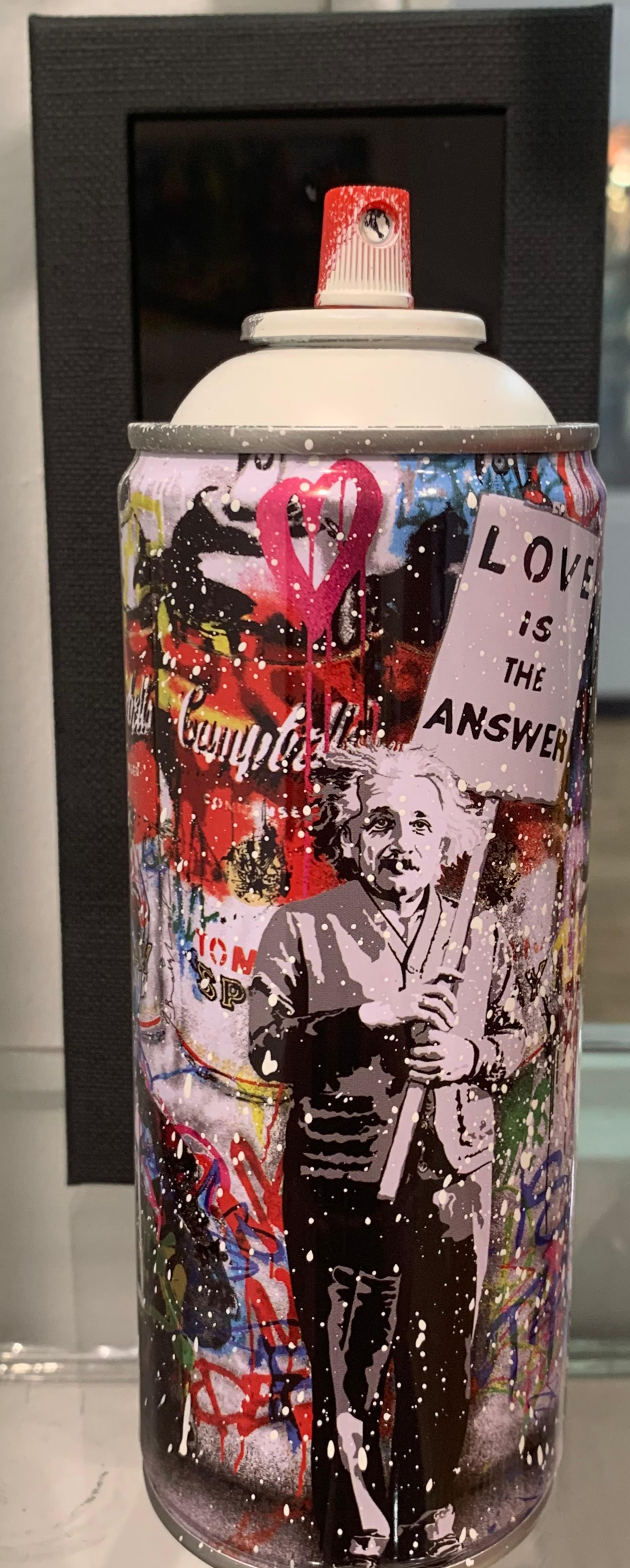 Love is the Answer (Red), in box hand numbered with thumbprint - Art by Mr. Brainwash