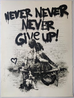 Mr. Brainwash -- Don't Give Up (Black)