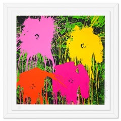 Mr. Brainwash, "Flowarh$" Framed Limited Edition Silk Screen Studio Proof