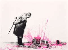 Mr Brainwash GLITCH - PINK Siebdruck, signierte Auflage