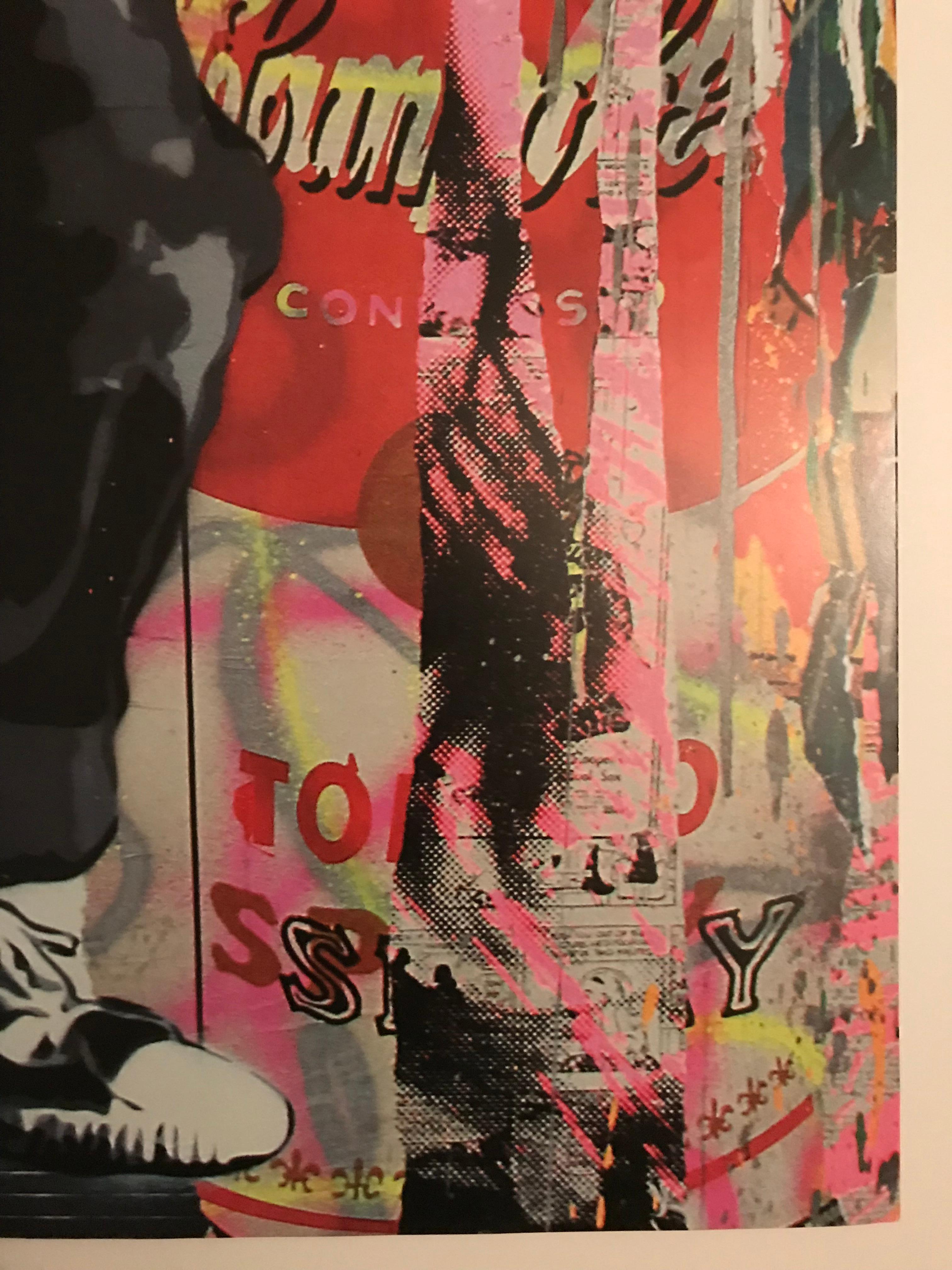 Mr. Brainwash Kate Moss Camera Lithograph Hand Signed NYC ICON'S Street Show en vente 7