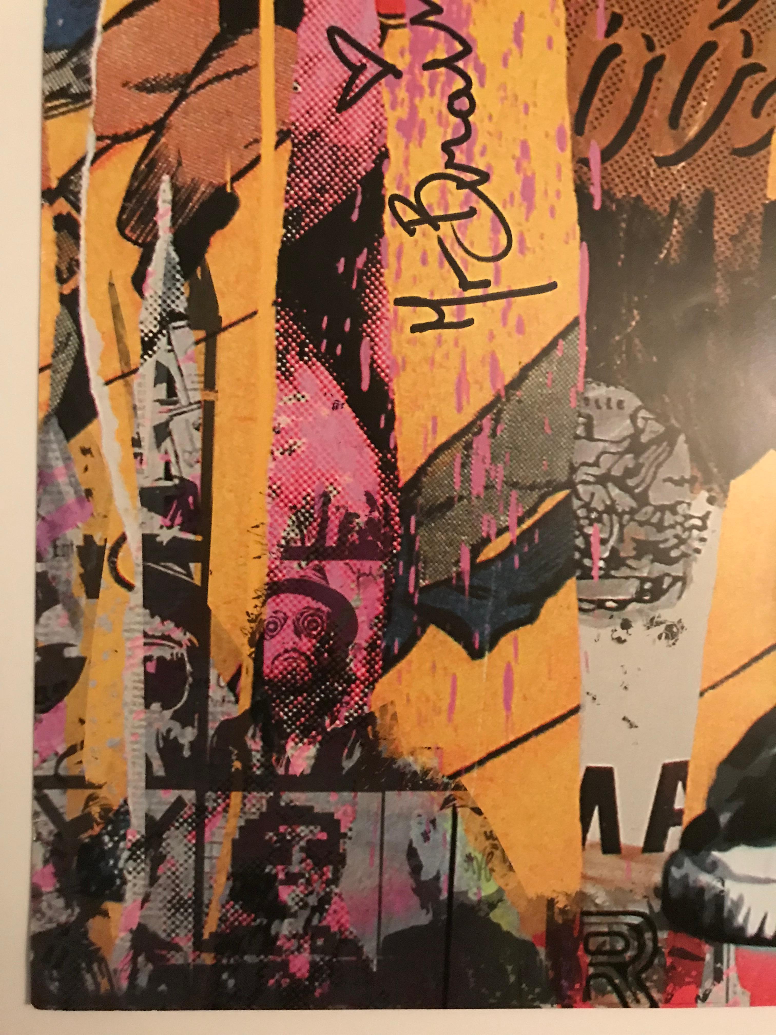 Mr Brainwash Kate Moss Kamera Lithographie Hand signiert NYC ICON'S Street Show im Angebot 5