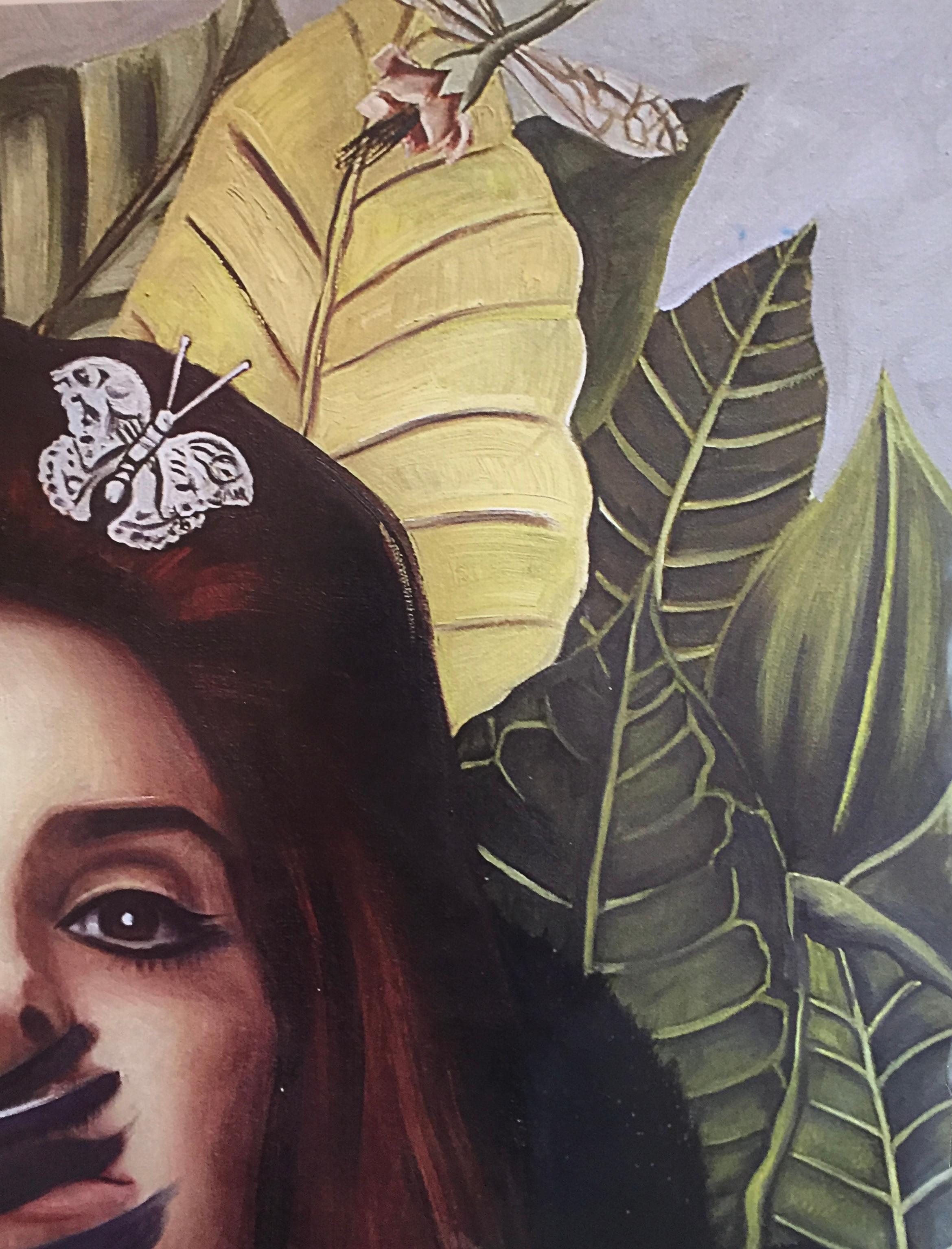 M. Brainwash Lady in the Gardern - 2014 - Lithographie d'art signée Street Art  - Art urbain Print par Mr. Brainwash