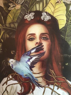 Mr. Brainwash "Lady in the Gardern" 2014 Signed Fine Art Lithograph Street Art 