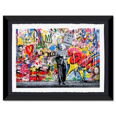 Mr. Brainwash, "M=BW2 Collage" Sérigraphie encadrée en édition limitée