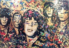 Mr. Brainwash, Mick Jagger and The Rolling Stones, rare lithographic poster
