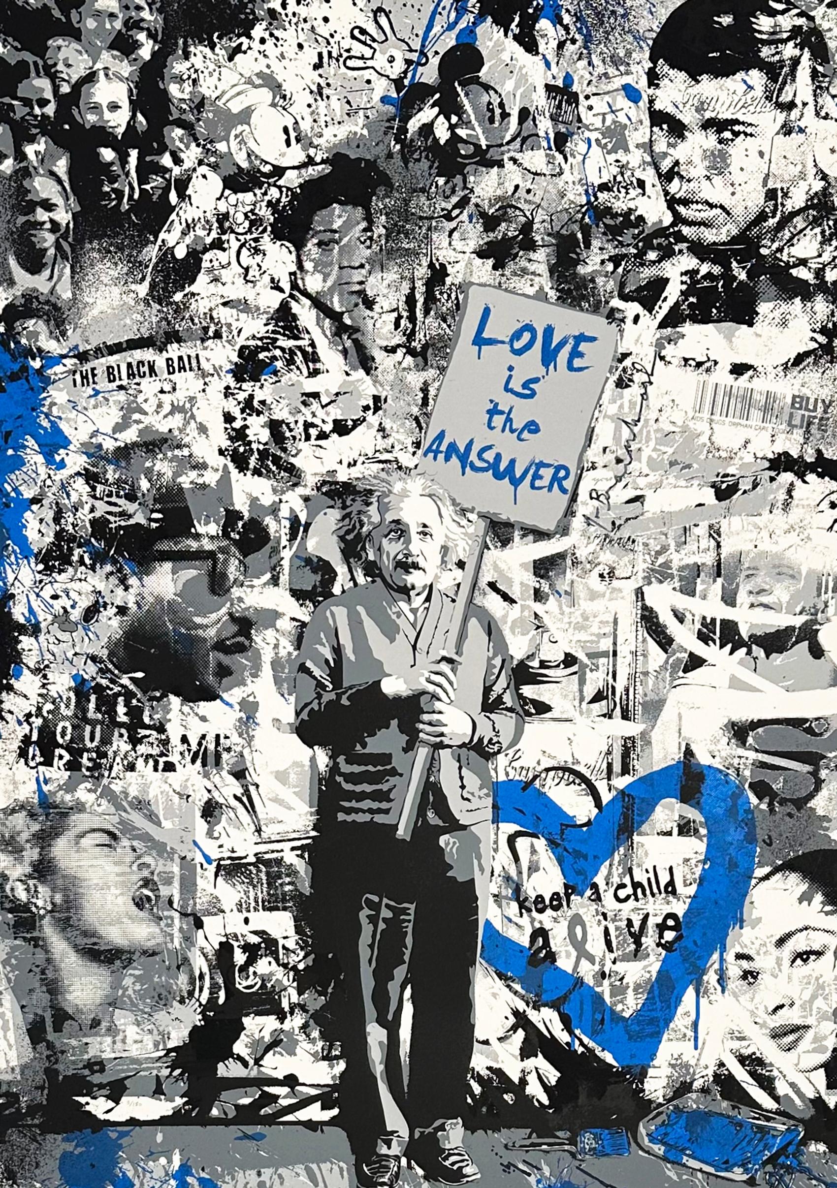 Mr Brainwash Street Art Screenprint, 2012, Signed, Keep a Child Alive (Blue)