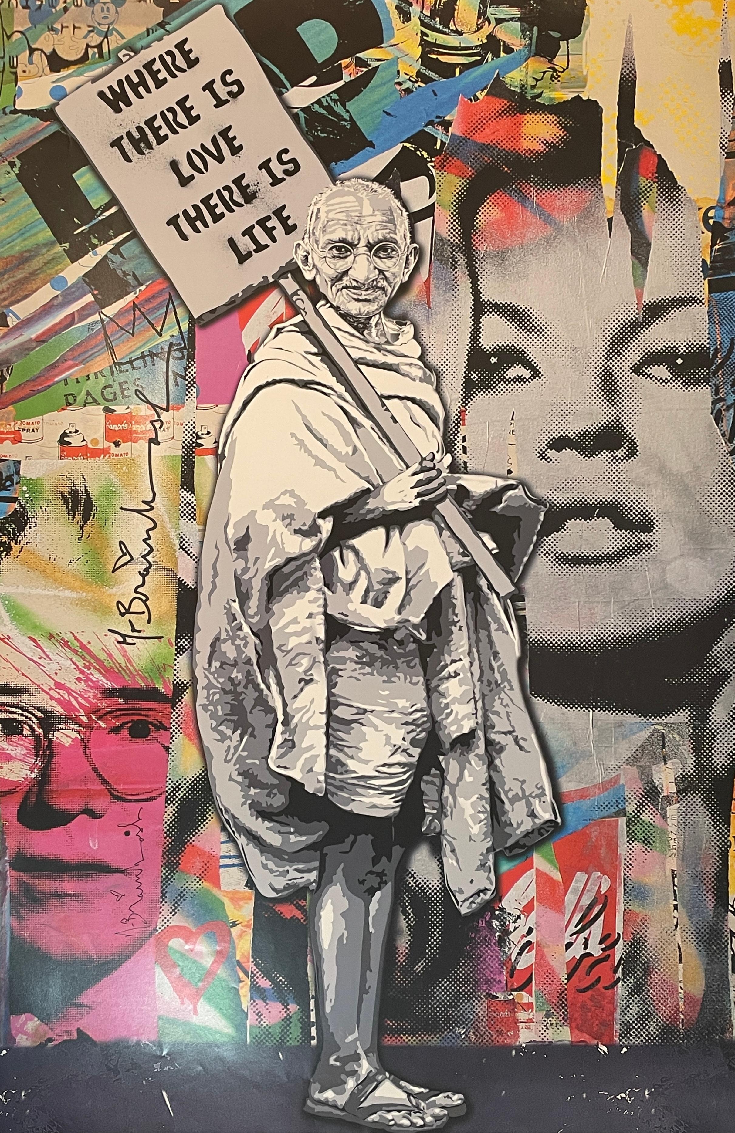 Mr. Brainwash Where There Is Love There Is Life Signed NYC ICONS Show Kate Moss  For Sale 11
