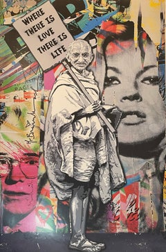 Mr. Brainwash Where There Is Love There Is Life Signed NYC ICONS Show Kate Moss 