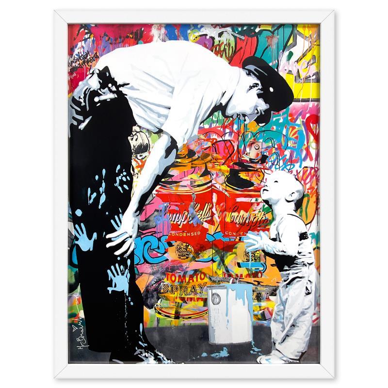 "Not Guilty" Custom Framed Plate Signed Offset Lithograph - Print by Mr. Brainwash