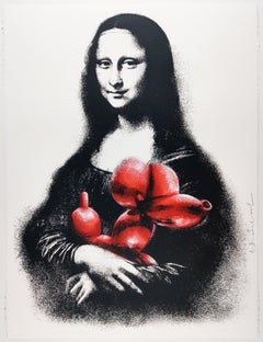 Rescue, Red, Mr. Brainwash Contemporary Art Print - Mona Lisa