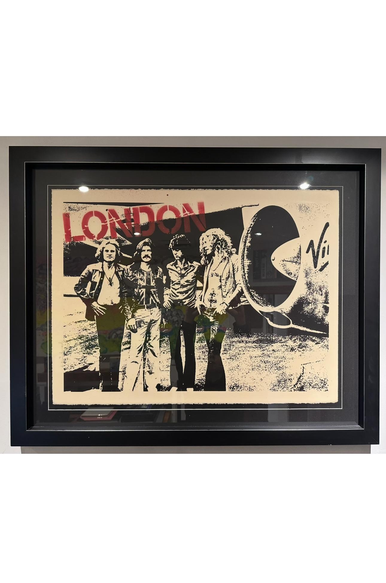 Mr. Brainwash Figurative Print - Stairway to London