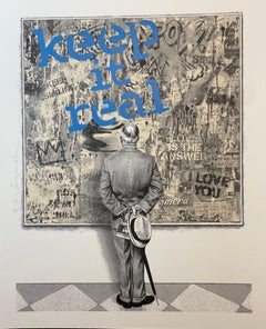 Street Connoisseur "Keep It Real" Mr. Brainwash hand finished Contemporary Art 