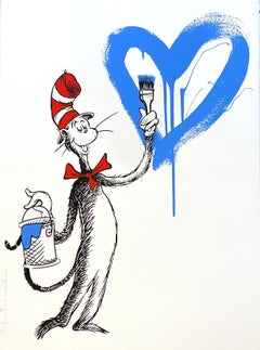 The Cat and The Heart (Blue)