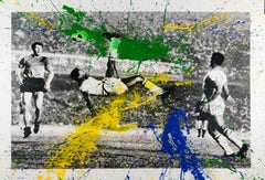 The King Pele, Bicycle Kick, Mr. Brainwash, Hand-finished Street Art Print