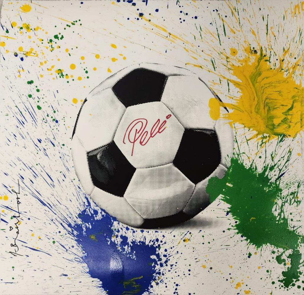 Mr. Brainwash Interior Print - THE KING PELE FUTBOL
 2016