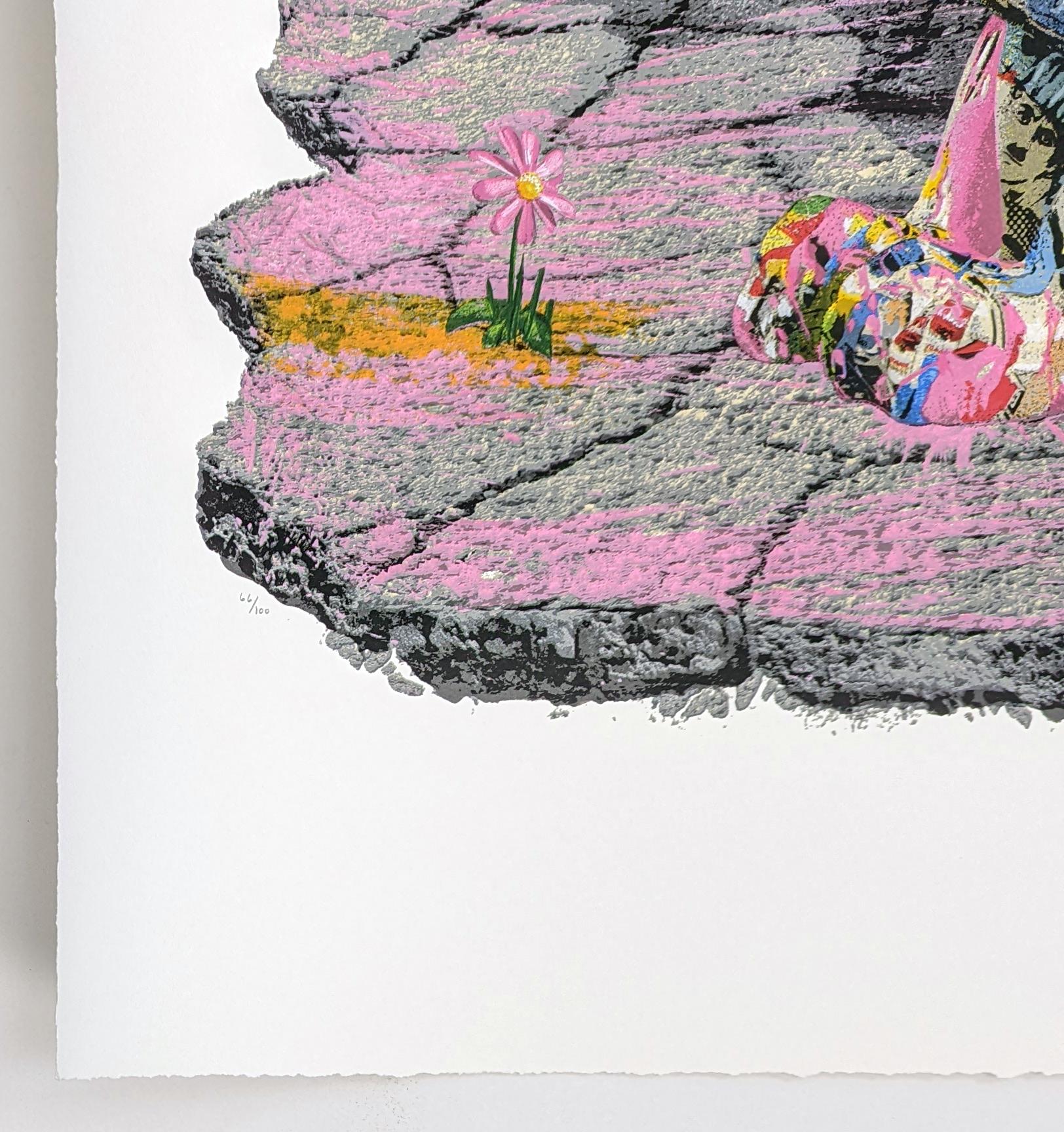 SANS TITRE (AIDE AU NEPAL) - Art urbain Print par Mr. Brainwash