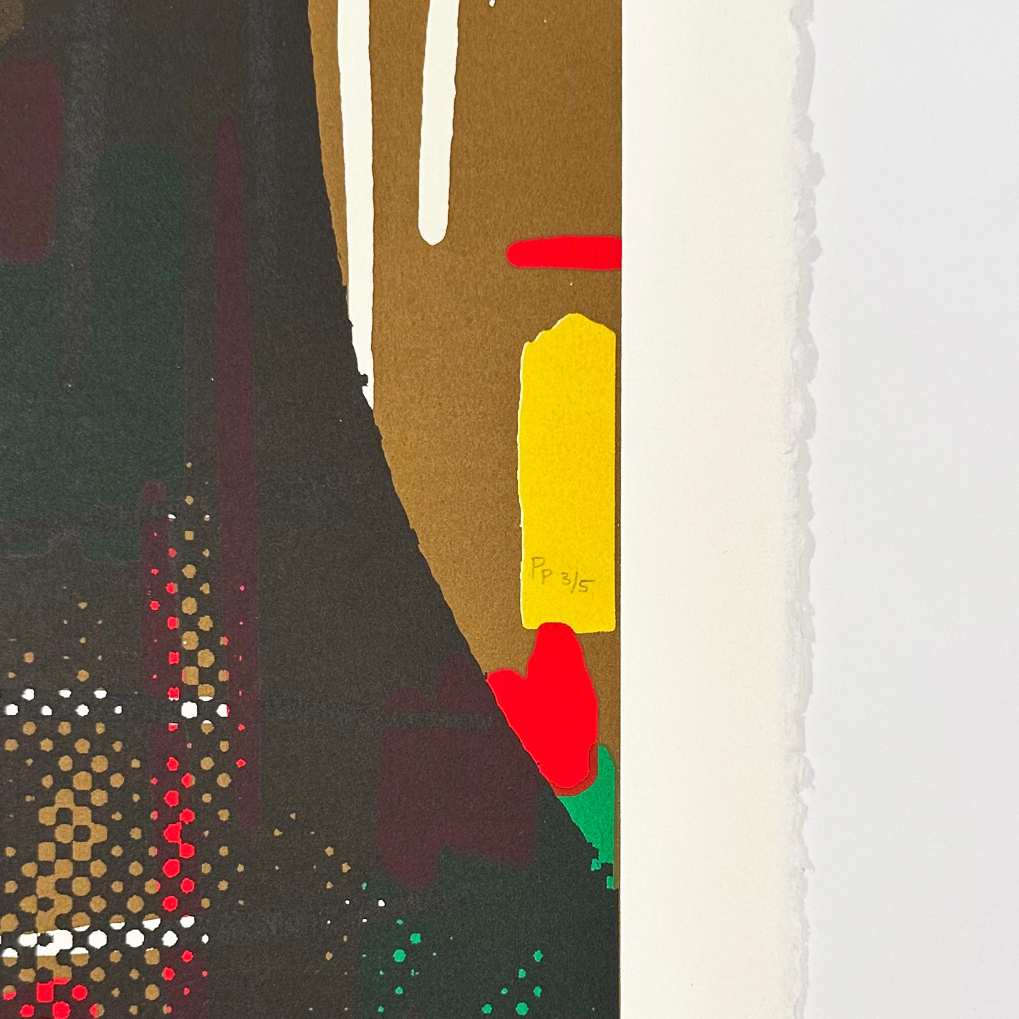 Vintage Mona Lisa - Black Print by Mr. Brainwash