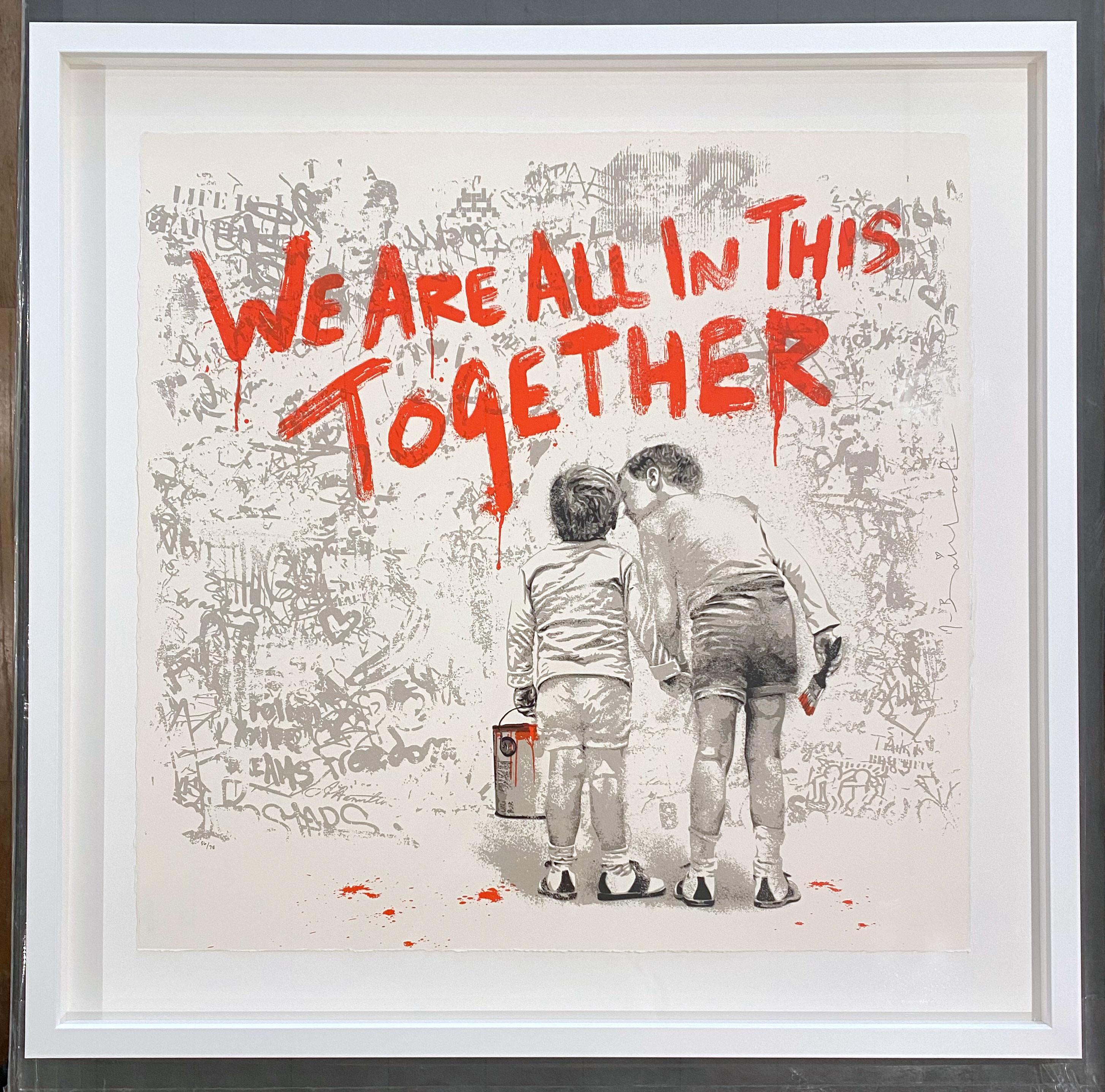 Mr. Brainwash We Are All In This Together (Red)
Artist: Mr. Brainwash
Medium: Silkscreen
Title: We Are All In This Together (Red)
Year: 2020
Edition: 56/75
Framed Size: 28