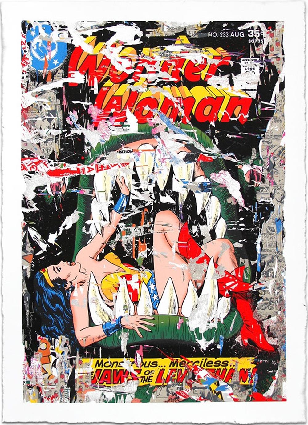 Mr. Brainwash Figurative Print - WONDER WOMAN