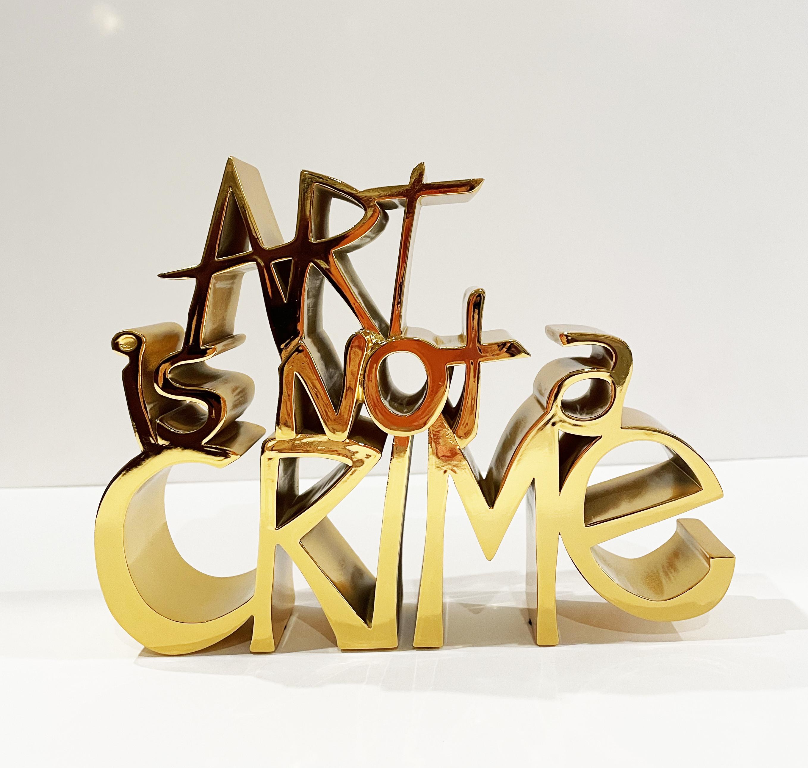 art is not a crime sculpture