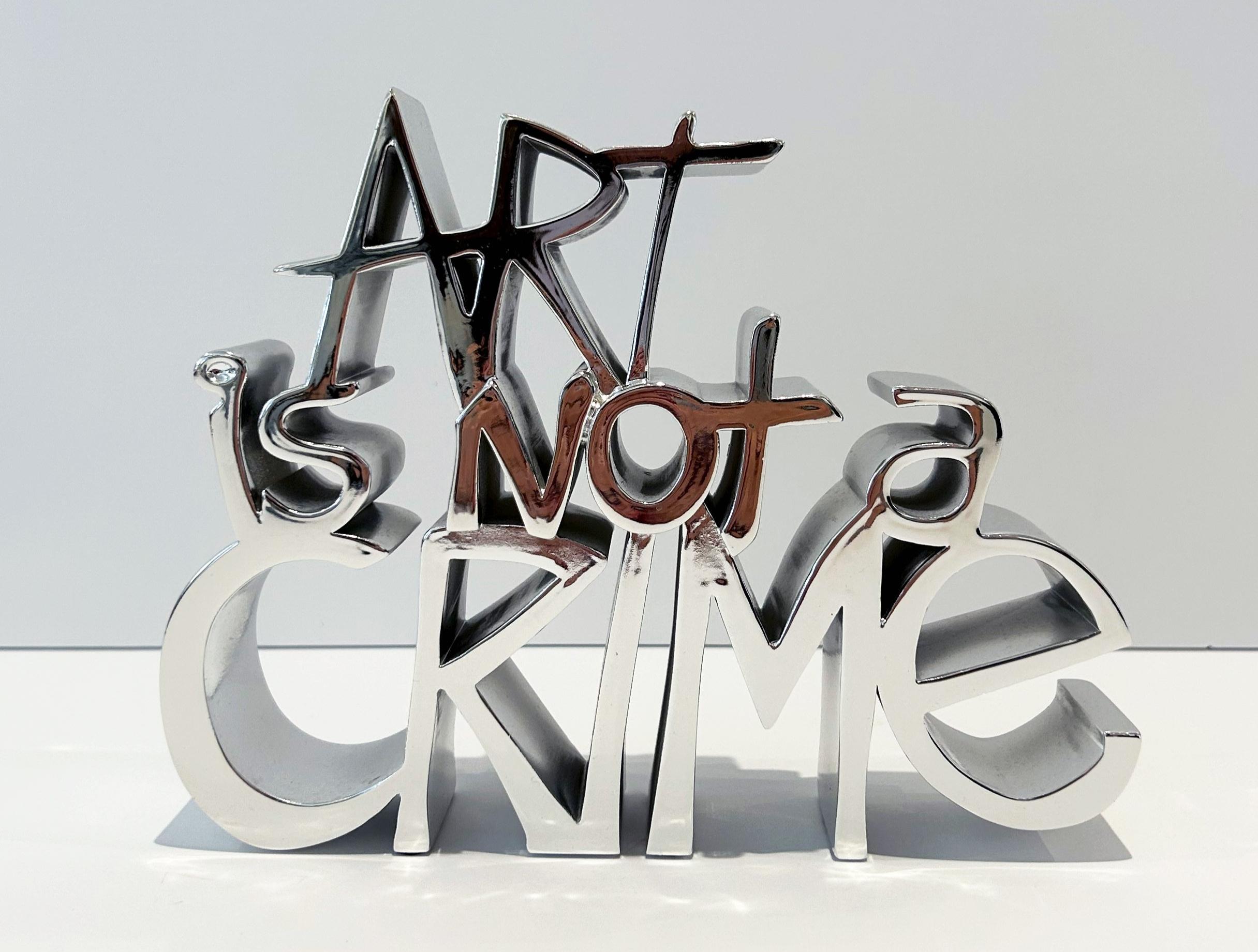 L'arte non è un crimine (A. Silver) - Sculpture di Mr. Brainwash