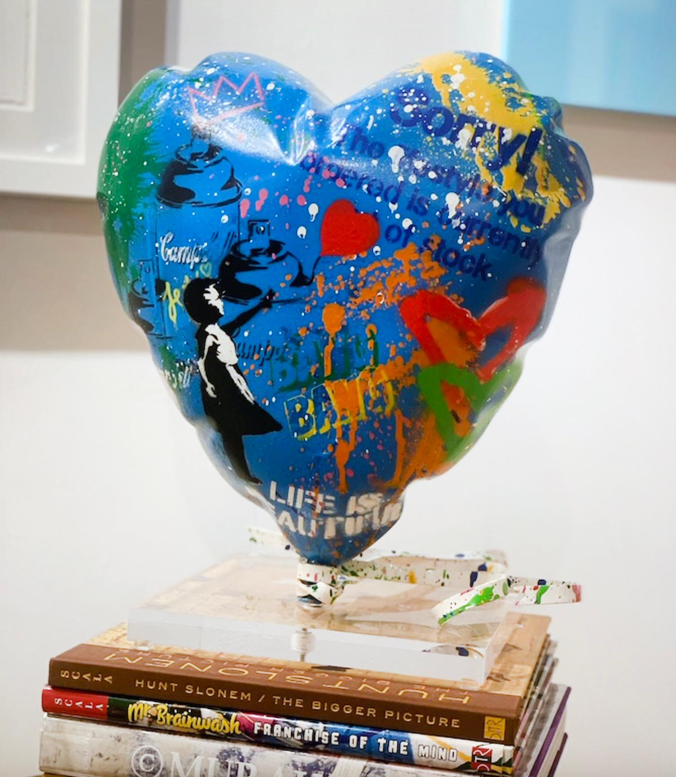 Balloon Heart - Street Art Sculpture by Mr. Brainwash
