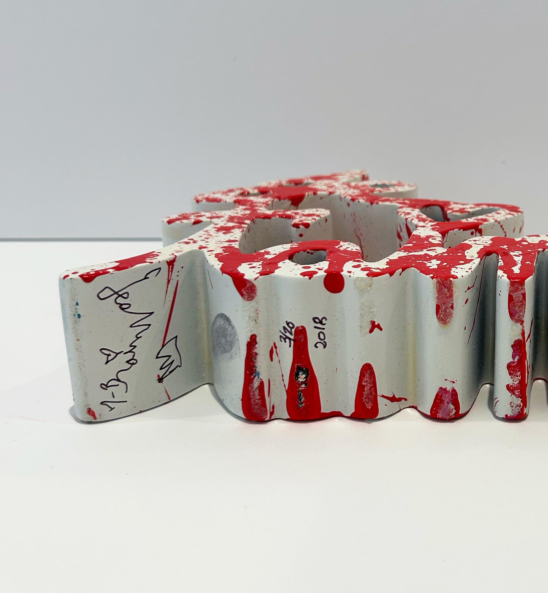 Artist: Mr. Brainwash
Title: Je t'aime (Red Splash)
Medium: Acrylic on cast resin sculpture
Date: 2018
Edition: 3/20
Size: 7
