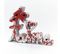 JE T'AIME - RED SPLASH (SCULPTURE)
