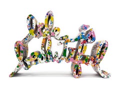 Das Leben ist schön (einzigartige handbemalte Skulptur)