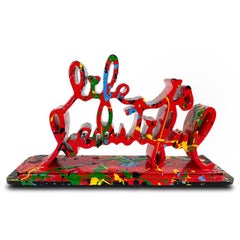 Mr. Brainwash, "Life is Beautiful (Red)" Limited Edition Resin Sculpture