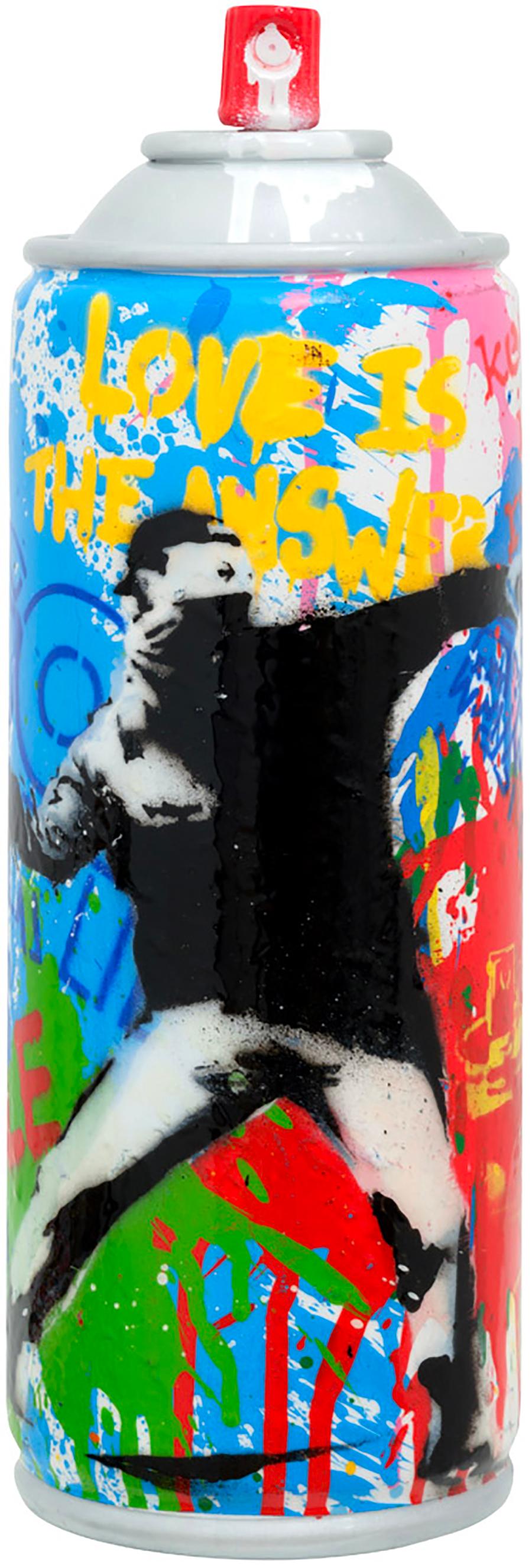 Artista:  Brainwash, Mr.
Titolo:  Can spray (lanciatore di Banksy)
Data:  2025
Media:  stencil e tecnica mista su fibra di vetro
Non incorniciato Dimensioni:  12.75" x 4.25"
Firma:  Firmato
Edizione:  Unico

Figura provocatoria nel mondo della