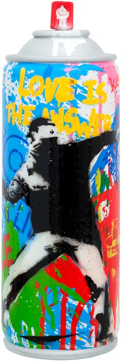 Mr. Brainwash "Spray Can (Banksy Thrower)" Sculpture