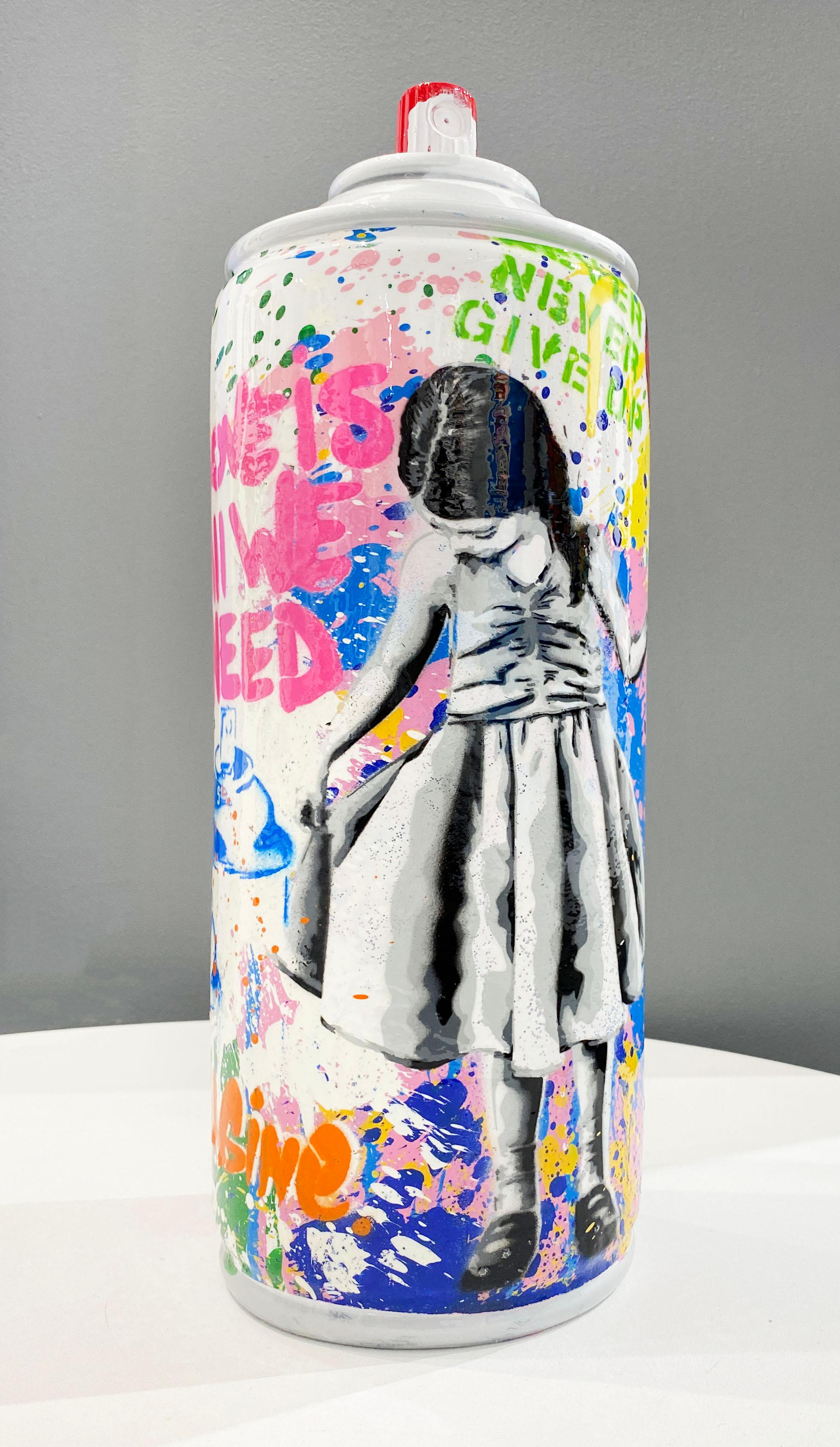 Bote de spray (Niña) - Sculpture Arte callejero de Mr. Brainwash