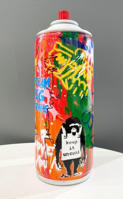 Mr. Brainwash "Spray Can (Work Well Together)" Sculpture