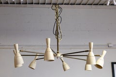 Mr Brown Dänisch Weiß mit Altmessing Kreisförmige Pendelleuchte