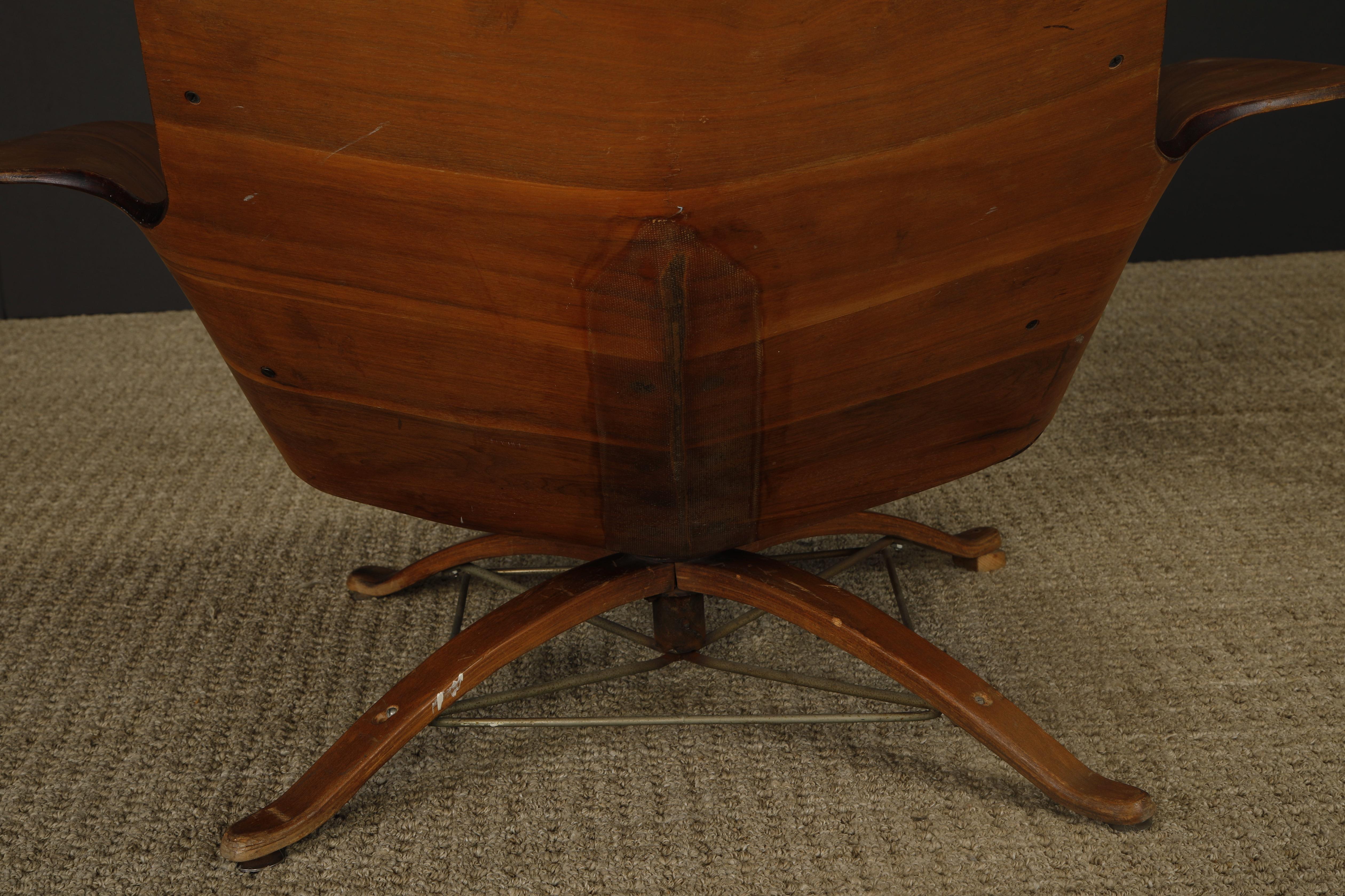 'Mr Chair' and Ottoman by George Mulhauser for Plycraft, 1960s For Sale 9