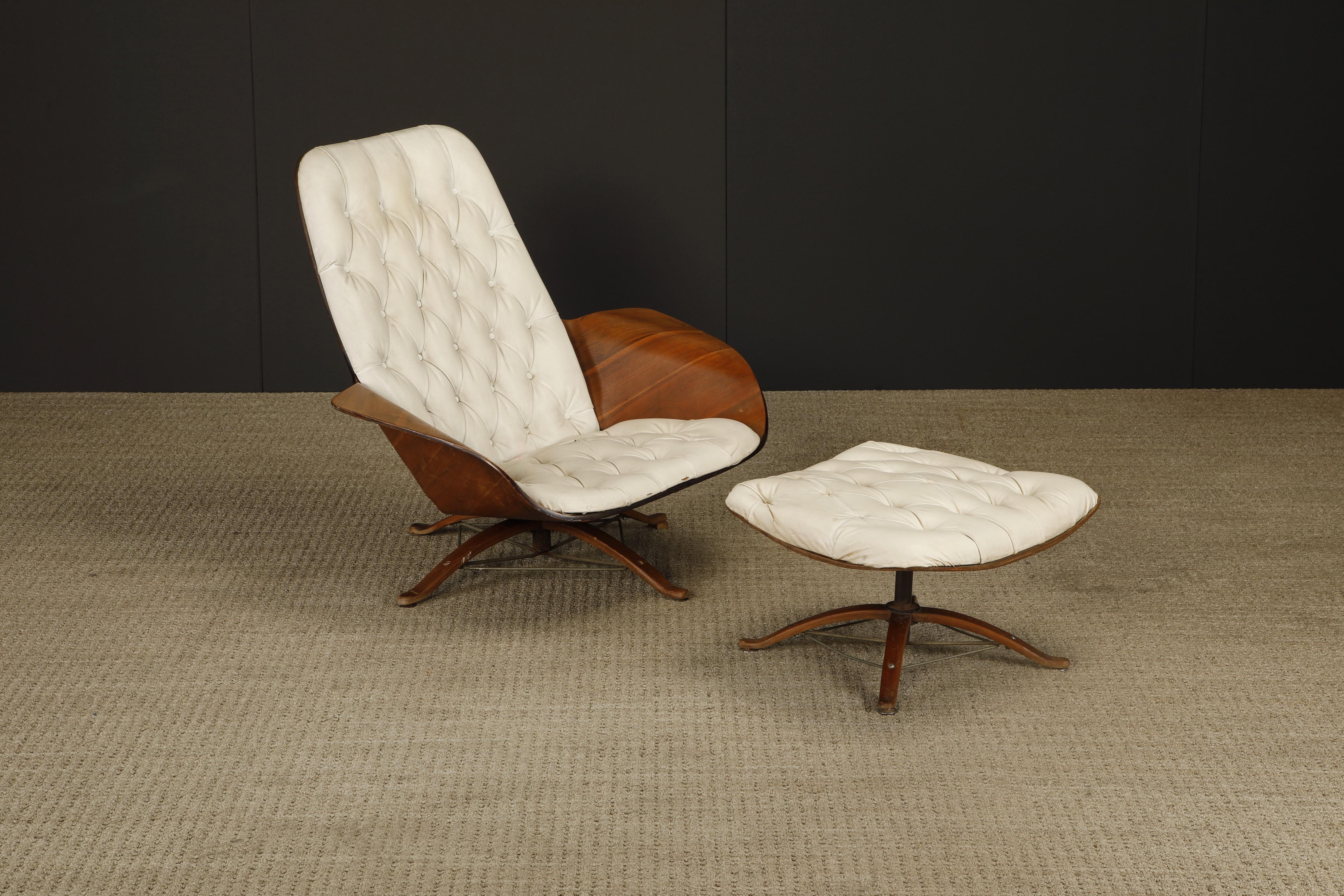 American 'Mr Chair' and Ottoman by George Mulhauser for Plycraft, 1960s For Sale