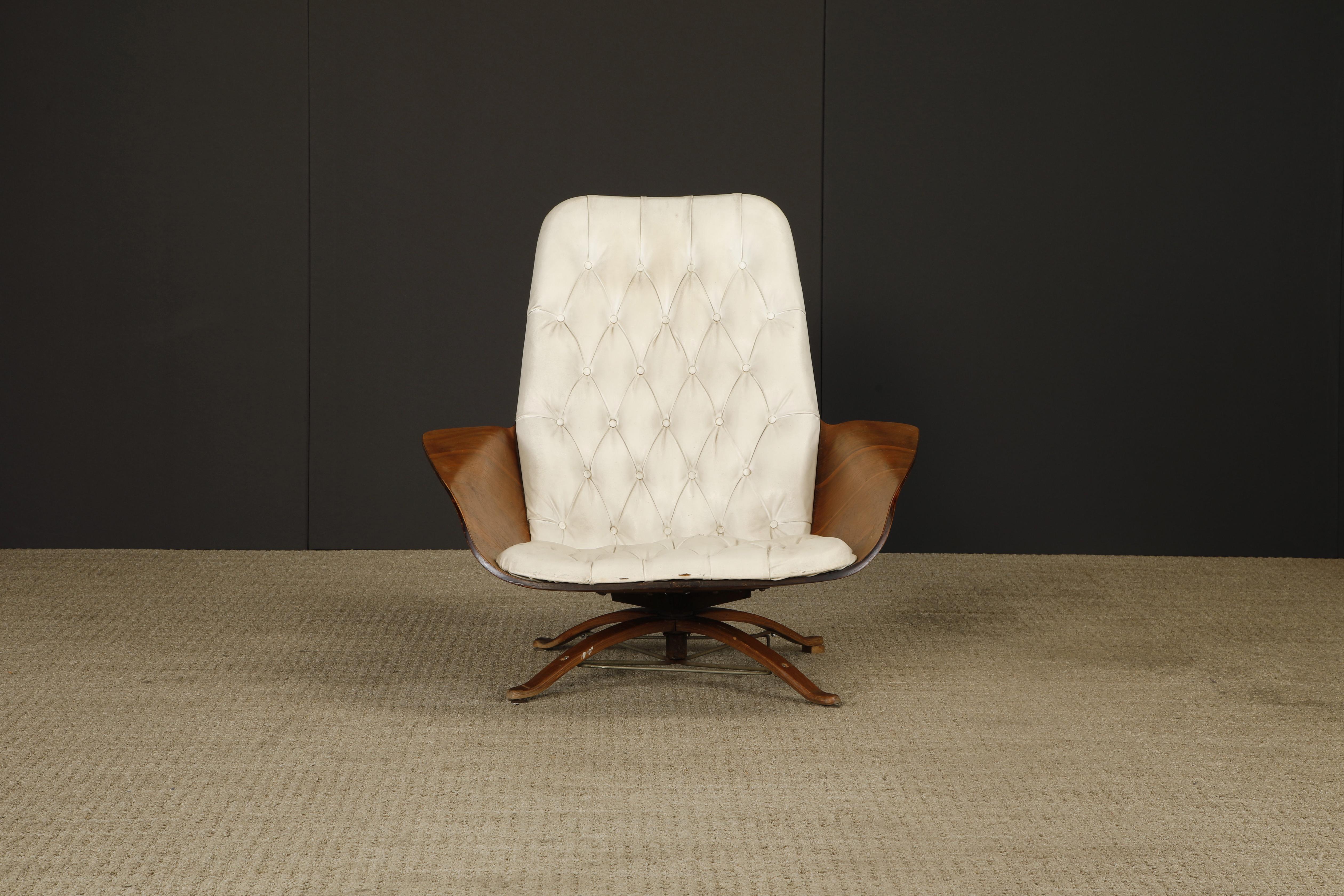 Mid-20th Century 'Mr Chair' and Ottoman by George Mulhauser for Plycraft, 1960s For Sale