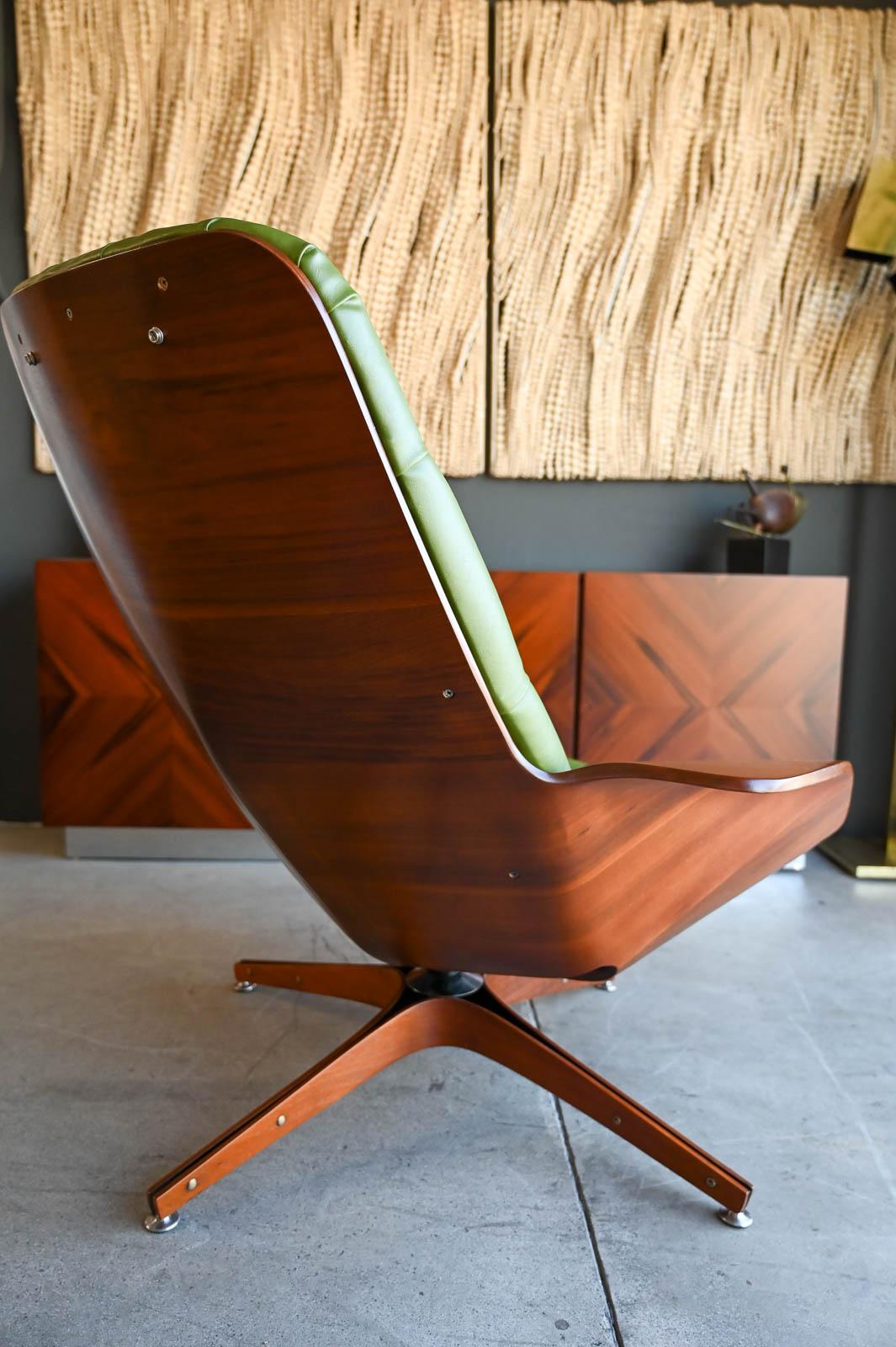 Mid-20th Century Mr. Chair with Ottoman by George Mulhauser for Plycraft, ca. 1960